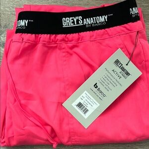 Grey's Anatomy Neon Pink Scrub Pants